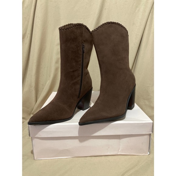 NIB Just Fab Ivory Western Boot Size 8 - Picture 1 of 11